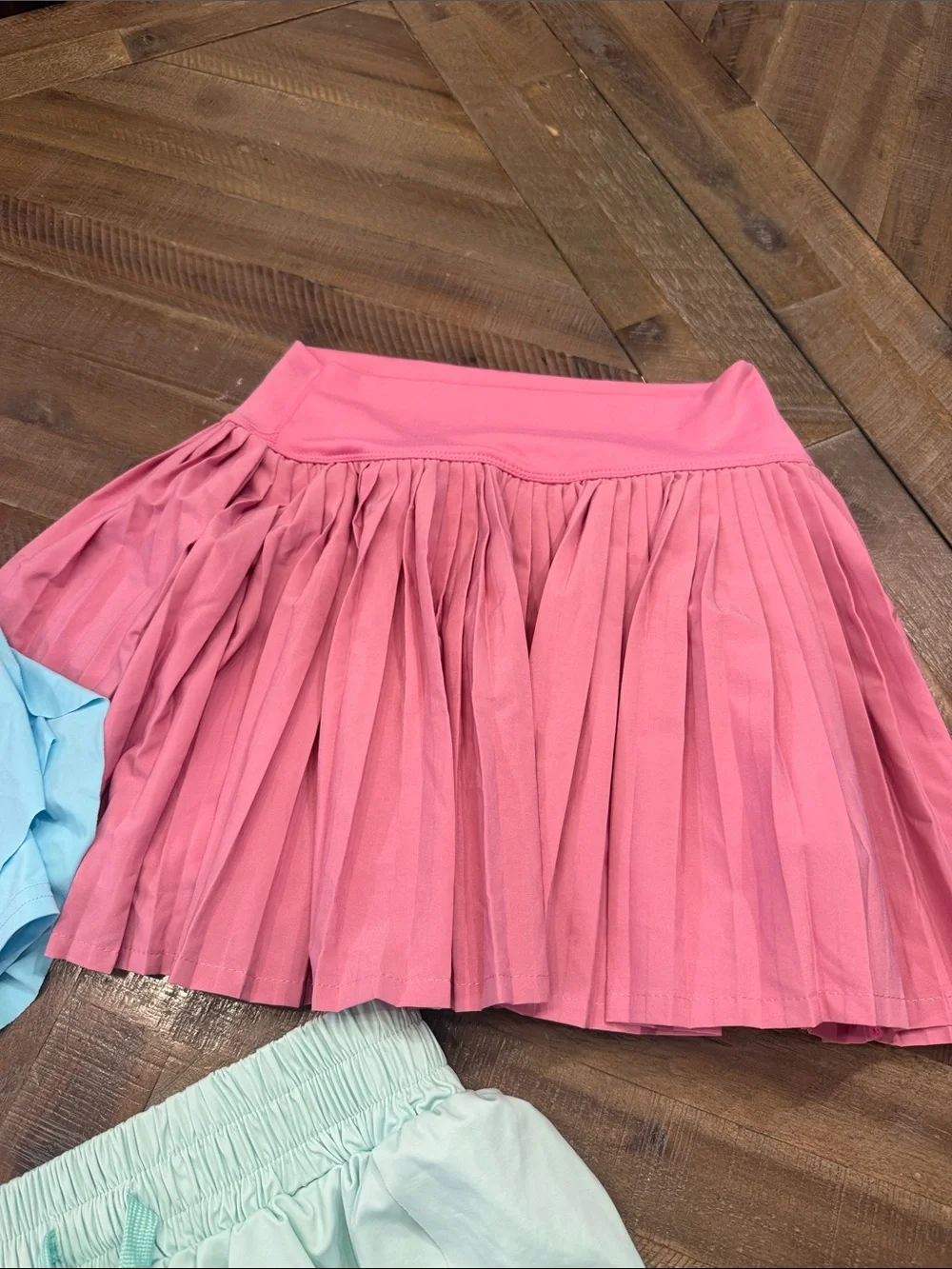 Girls’ butterfly Drawstring Shorts and skirt  - Pink, Light Blue, Mint